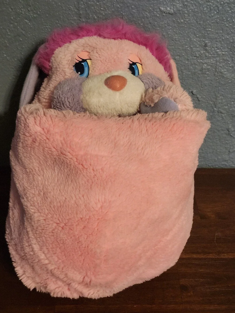 Vintage Mattel Party Popples 80's Plush Pink